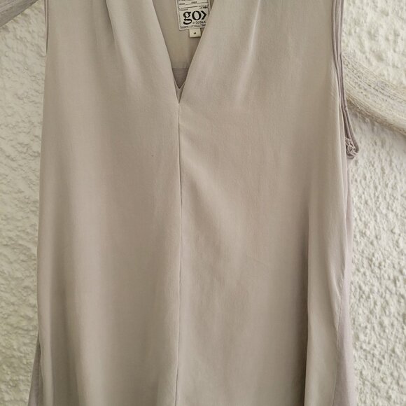 Go> by GoSilk - Silk and Linen Sleeveless top - Picture 7 of 10